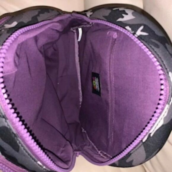 Clements Ribeiro ‘POP’ Full Size purple camouflage backpack 12X14 main image 11
